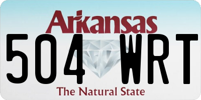 AR license plate 504WRT