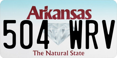 AR license plate 504WRV