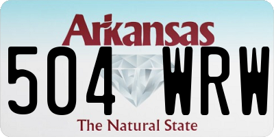 AR license plate 504WRW