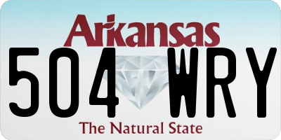 AR license plate 504WRY