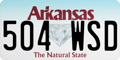 AR license plate 504WSD
