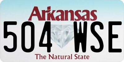 AR license plate 504WSE