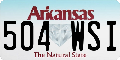 AR license plate 504WSI