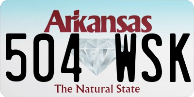 AR license plate 504WSK