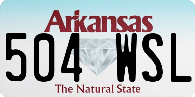 AR license plate 504WSL