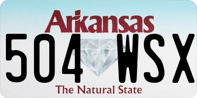 AR license plate 504WSX