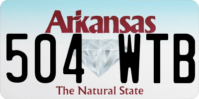 AR license plate 504WTB