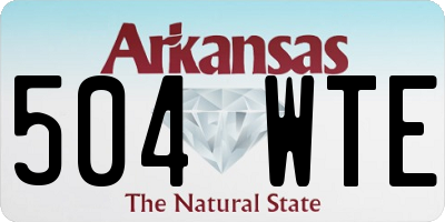 AR license plate 504WTE
