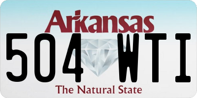 AR license plate 504WTI