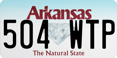 AR license plate 504WTP