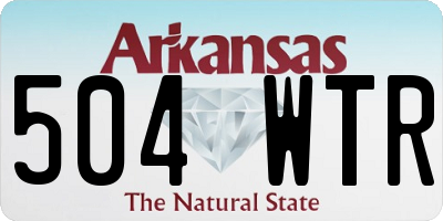 AR license plate 504WTR