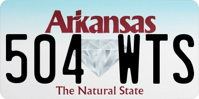AR license plate 504WTS