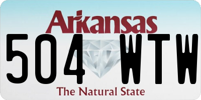 AR license plate 504WTW