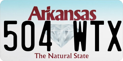 AR license plate 504WTX