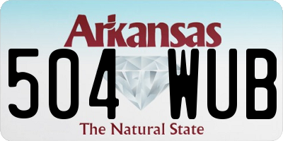 AR license plate 504WUB