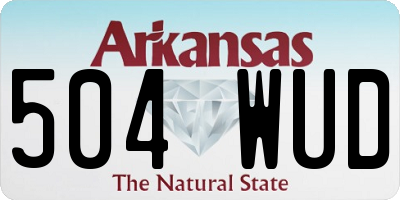AR license plate 504WUD
