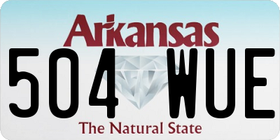 AR license plate 504WUE