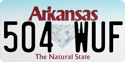 AR license plate 504WUF