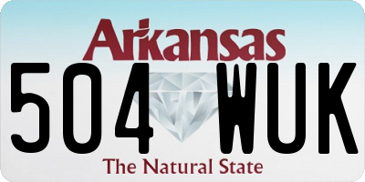 AR license plate 504WUK