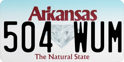 AR license plate 504WUM