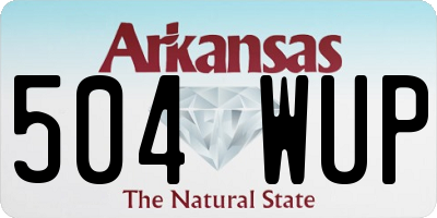 AR license plate 504WUP