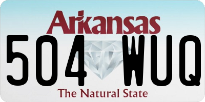 AR license plate 504WUQ