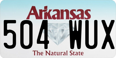 AR license plate 504WUX