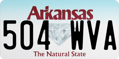AR license plate 504WVA