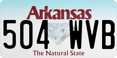 AR license plate 504WVB