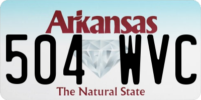 AR license plate 504WVC