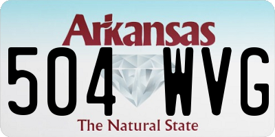AR license plate 504WVG