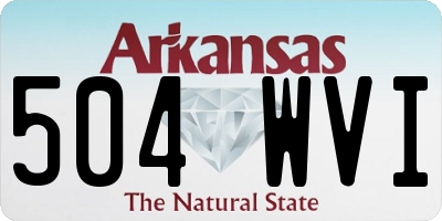 AR license plate 504WVI