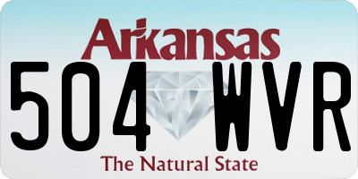 AR license plate 504WVR