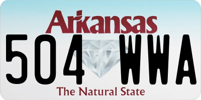 AR license plate 504WWA