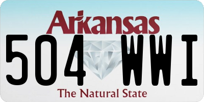 AR license plate 504WWI