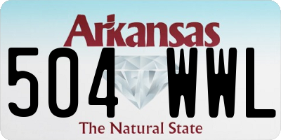 AR license plate 504WWL