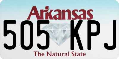 AR license plate 505KPJ