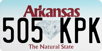 AR license plate 505KPK