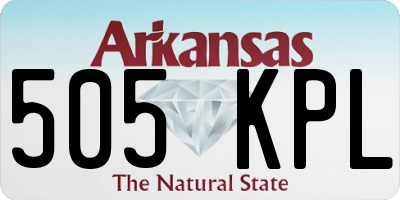 AR license plate 505KPL
