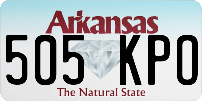 AR license plate 505KPO