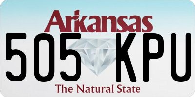 AR license plate 505KPU