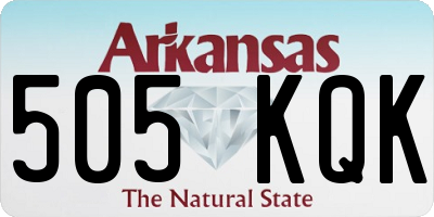 AR license plate 505KQK