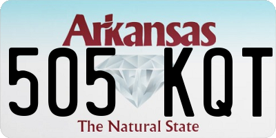 AR license plate 505KQT