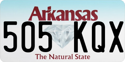 AR license plate 505KQX