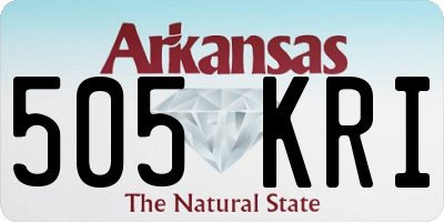 AR license plate 505KRI