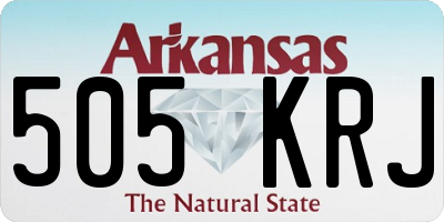 AR license plate 505KRJ