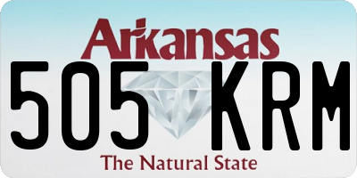 AR license plate 505KRM