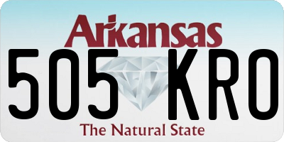 AR license plate 505KRO