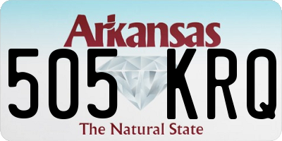 AR license plate 505KRQ