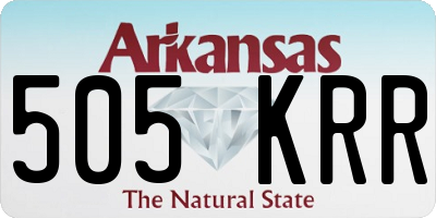 AR license plate 505KRR